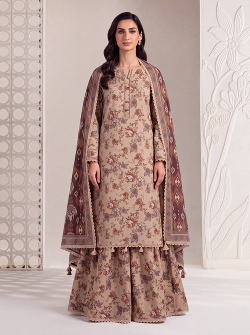 BAHAR 3 PIECE - PRINTED LAWN SUIT Unstitched 020