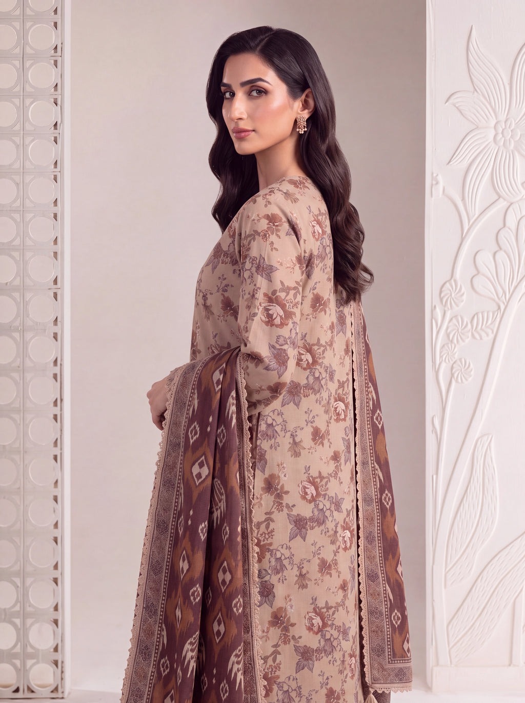 BAHAR 3 PIECE - PRINTED LAWN SUIT Unstitched 020