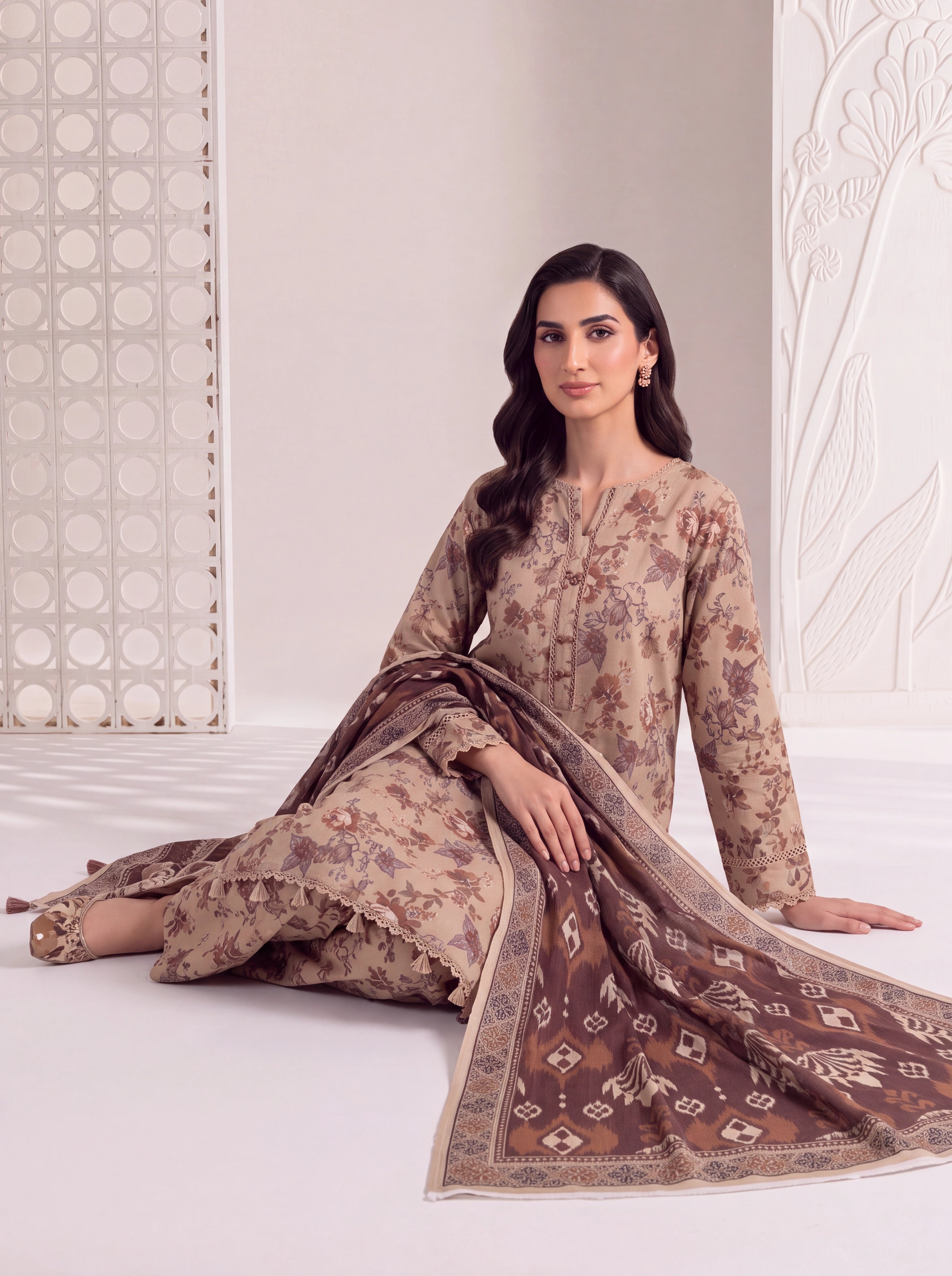 BAHAR 3 PIECE - PRINTED LAWN SUIT Unstitched 020