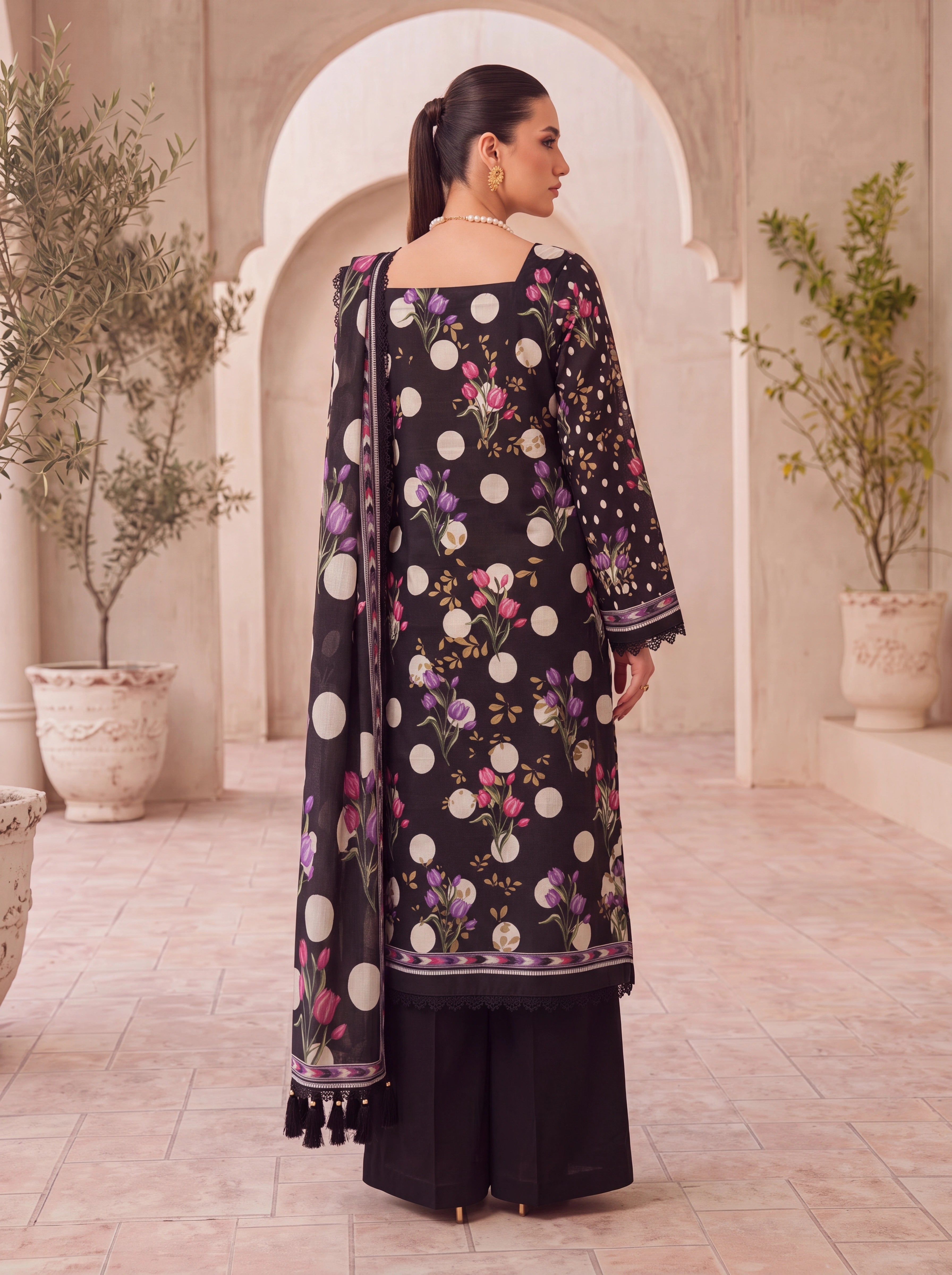 BISMIL 3 PIECE - PRINTED LAWN SUIT Unstitched