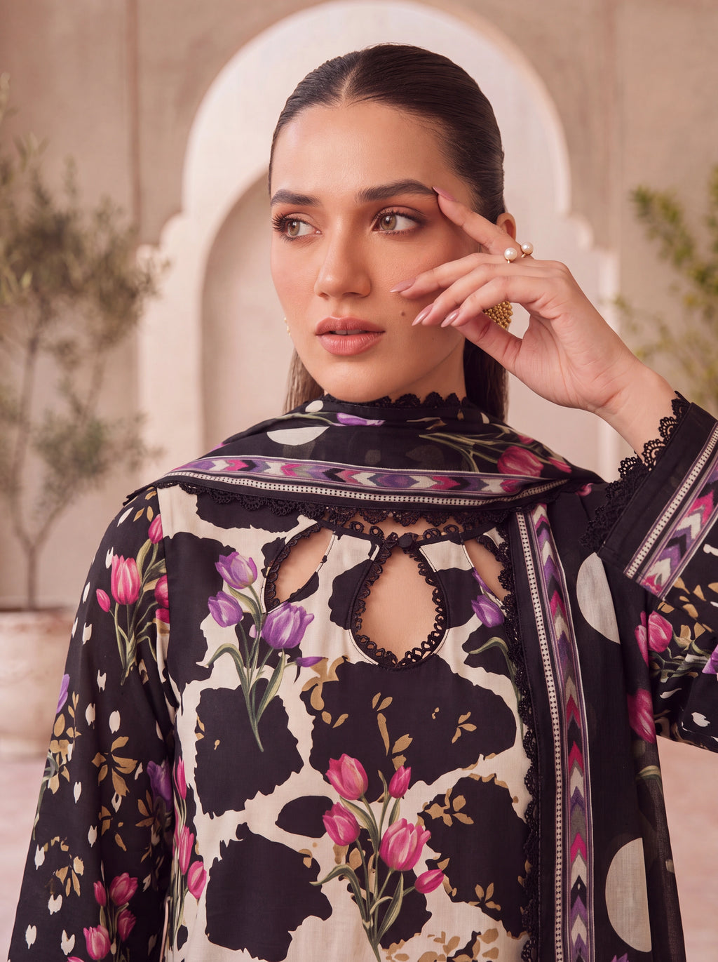 BISMIL 3 PIECE - PRINTED LAWN SUIT Unstitched