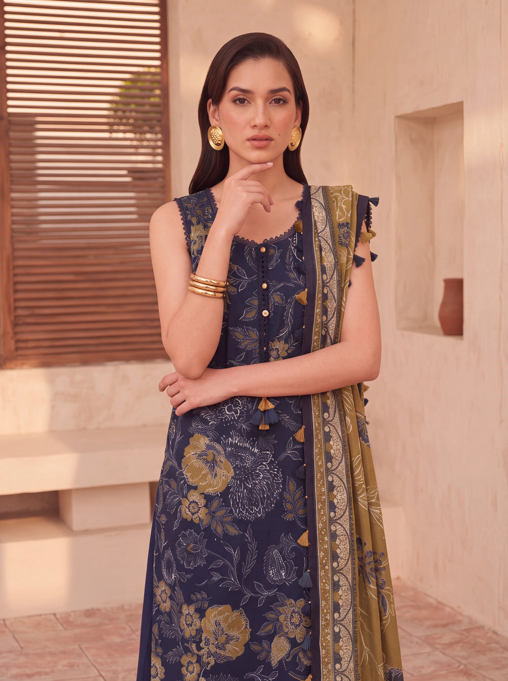 BISMIL 3 PIECE - PRINTED LAWN SUIT Unstitched