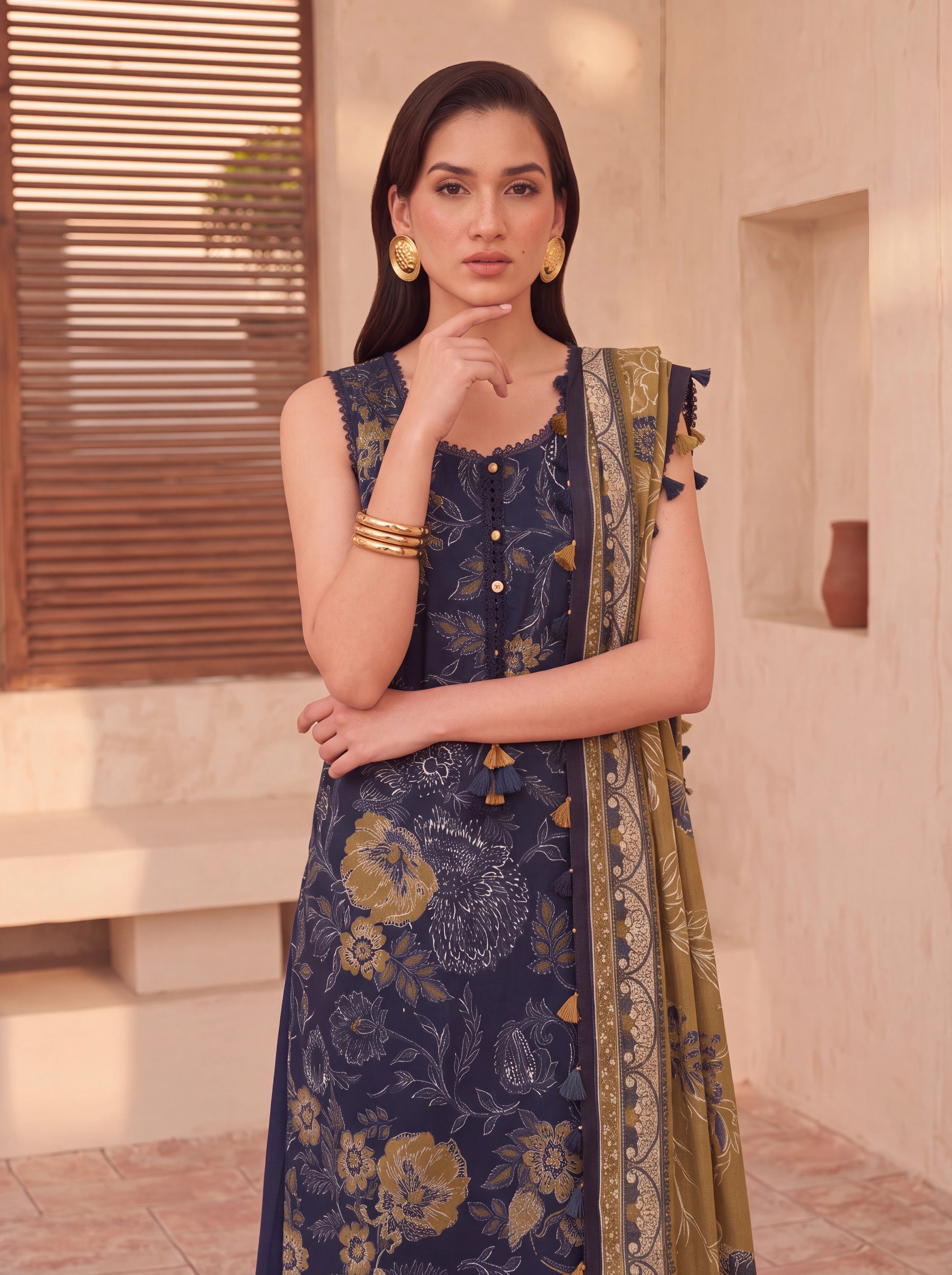 BISMIL 3 PIECE - PRINTED LAWN SUIT Unstitched