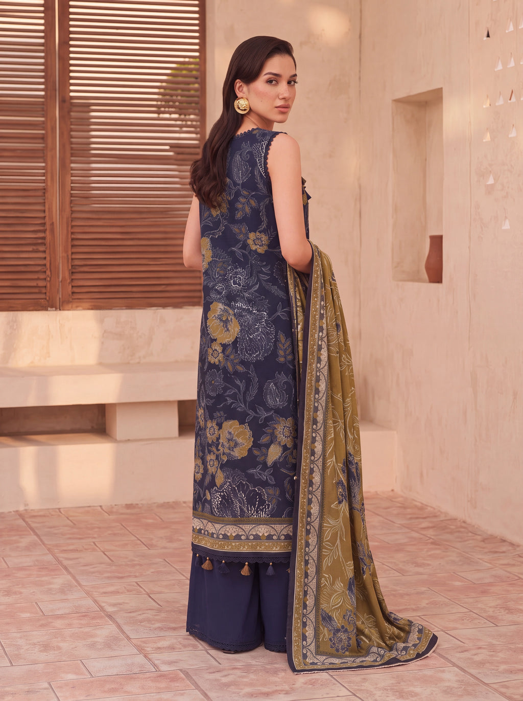 BISMIL 3 PIECE - PRINTED LAWN SUIT Unstitched