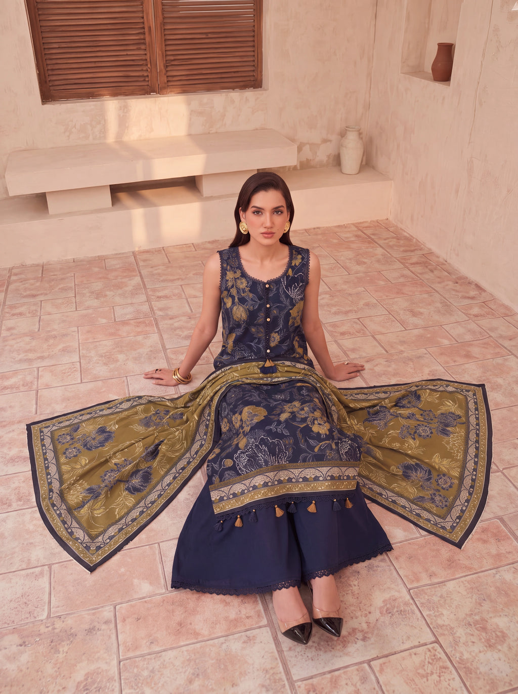 BISMIL 3 PIECE - PRINTED LAWN SUIT Unstitched