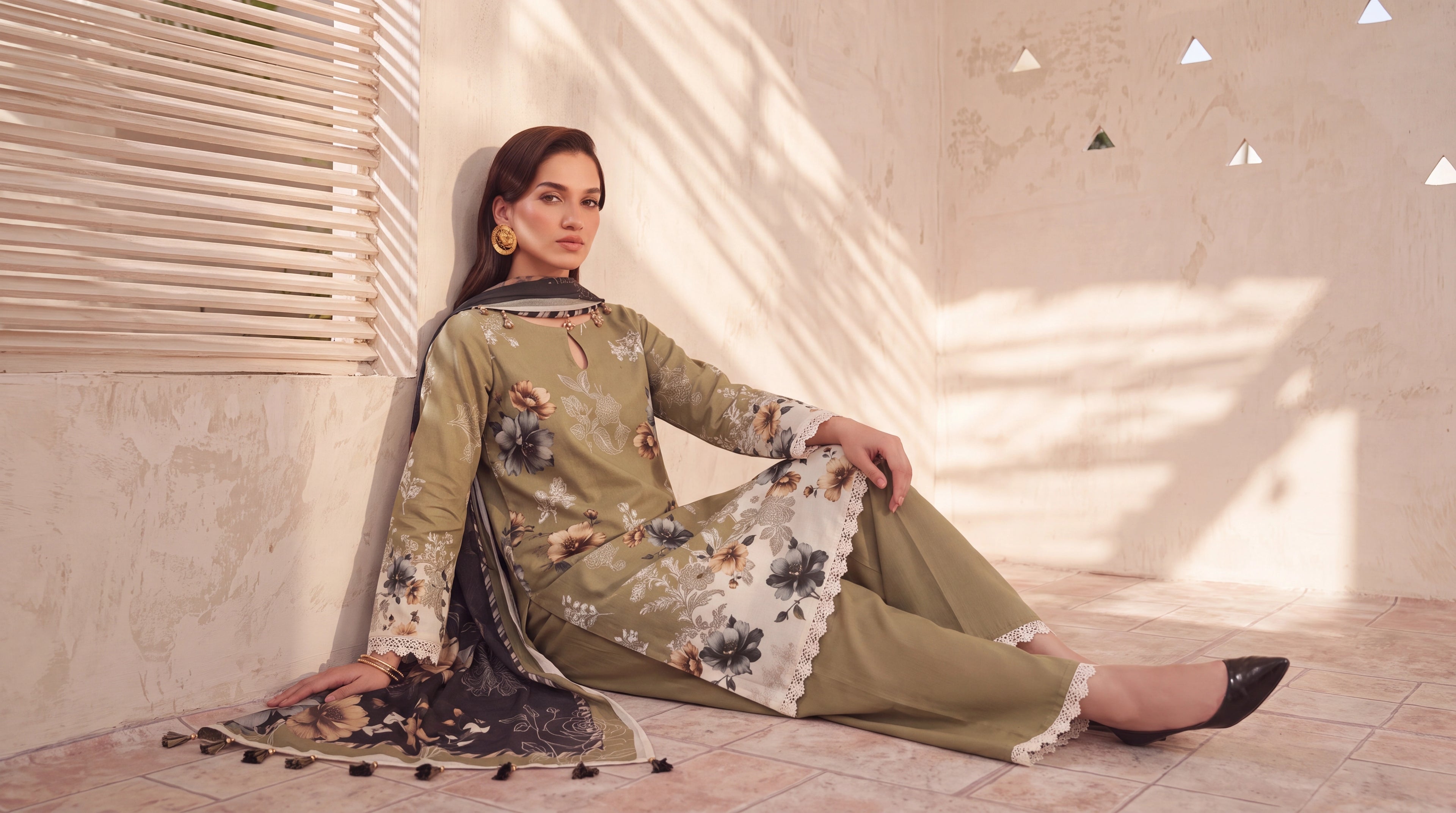 BISMIL 3 PIECE - PRINTED LAWN SUIT Unstitched