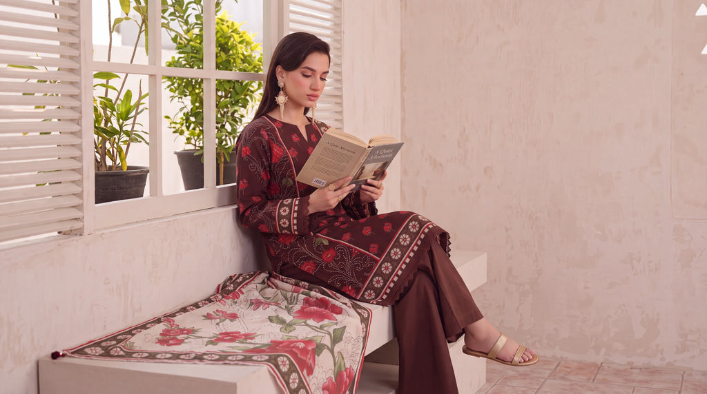 BISMIL 3 PIECE - PRINTED LAWN SUIT Unstitched