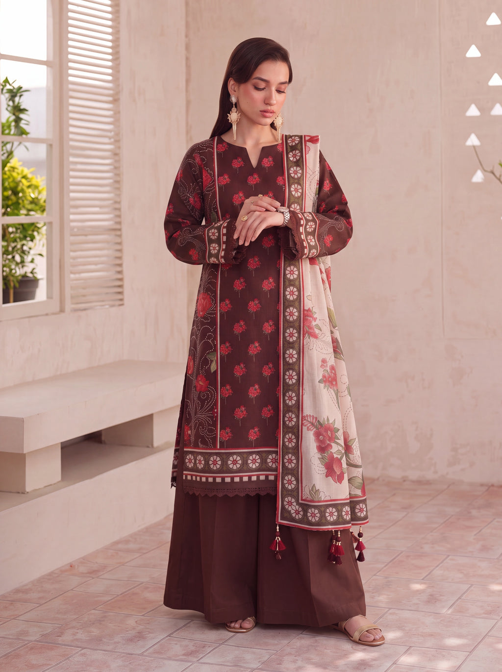 BISMIL 3 PIECE - PRINTED LAWN SUIT Unstitched