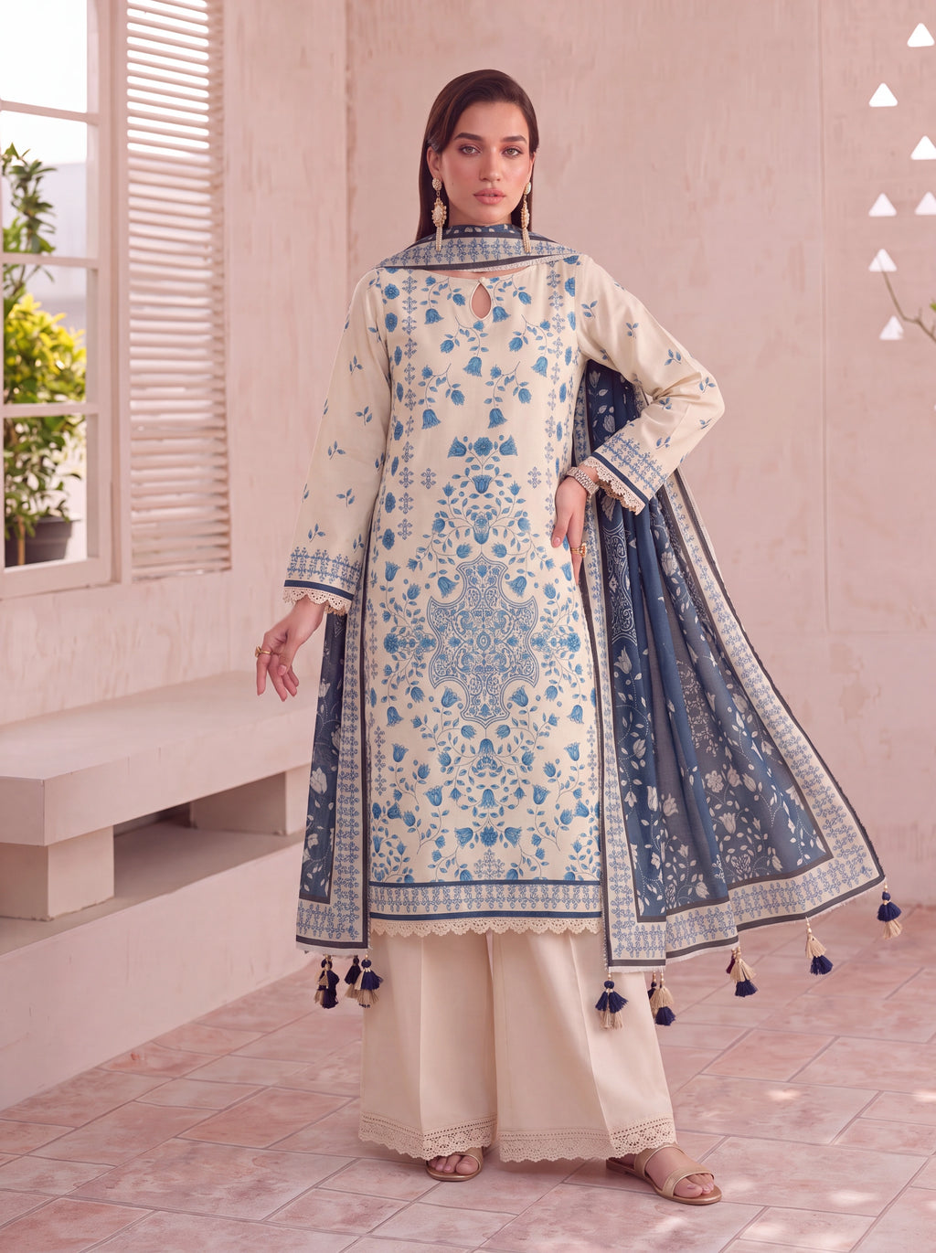 BISMIL 3 PIECE - PRINTED LAWN SUIT Unstitched