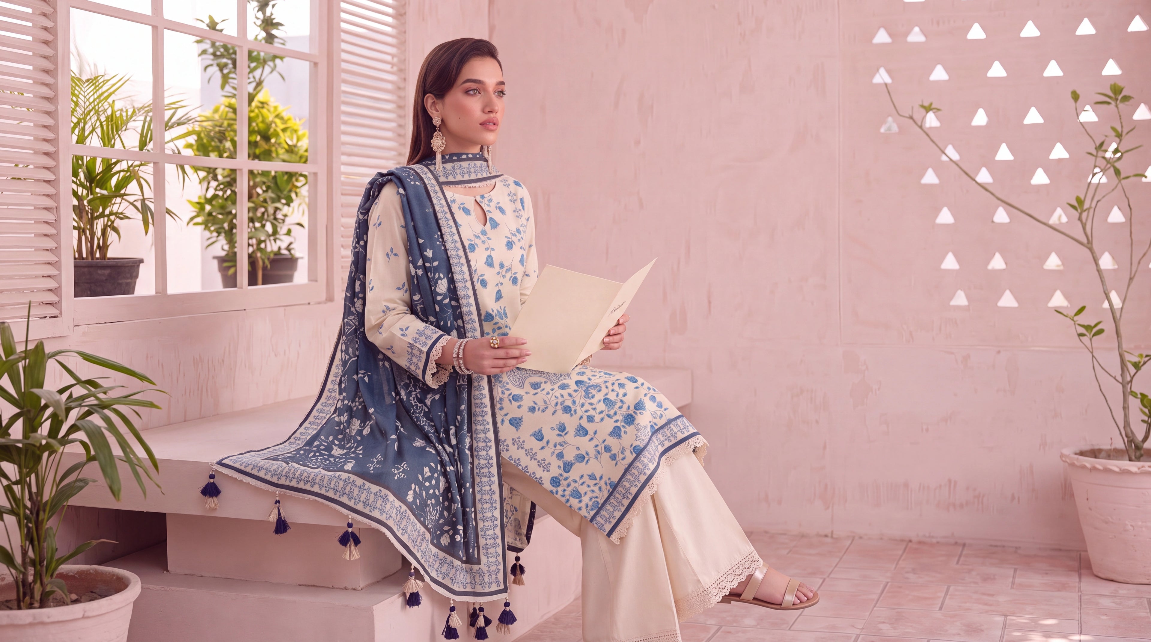 BISMIL 3 PIECE - PRINTED LAWN SUIT Unstitched
