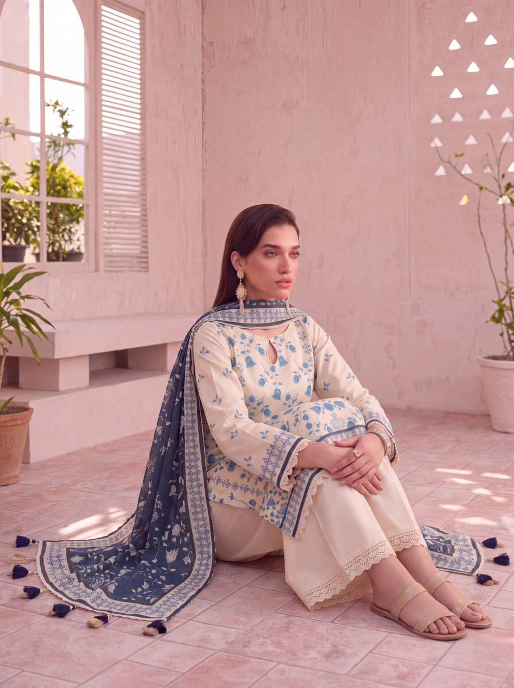 BISMIL 3 PIECE - PRINTED LAWN SUIT Unstitched