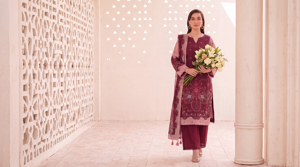 BISMIL 3 PIECE - PRINTED LAWN SUIT Unstitched