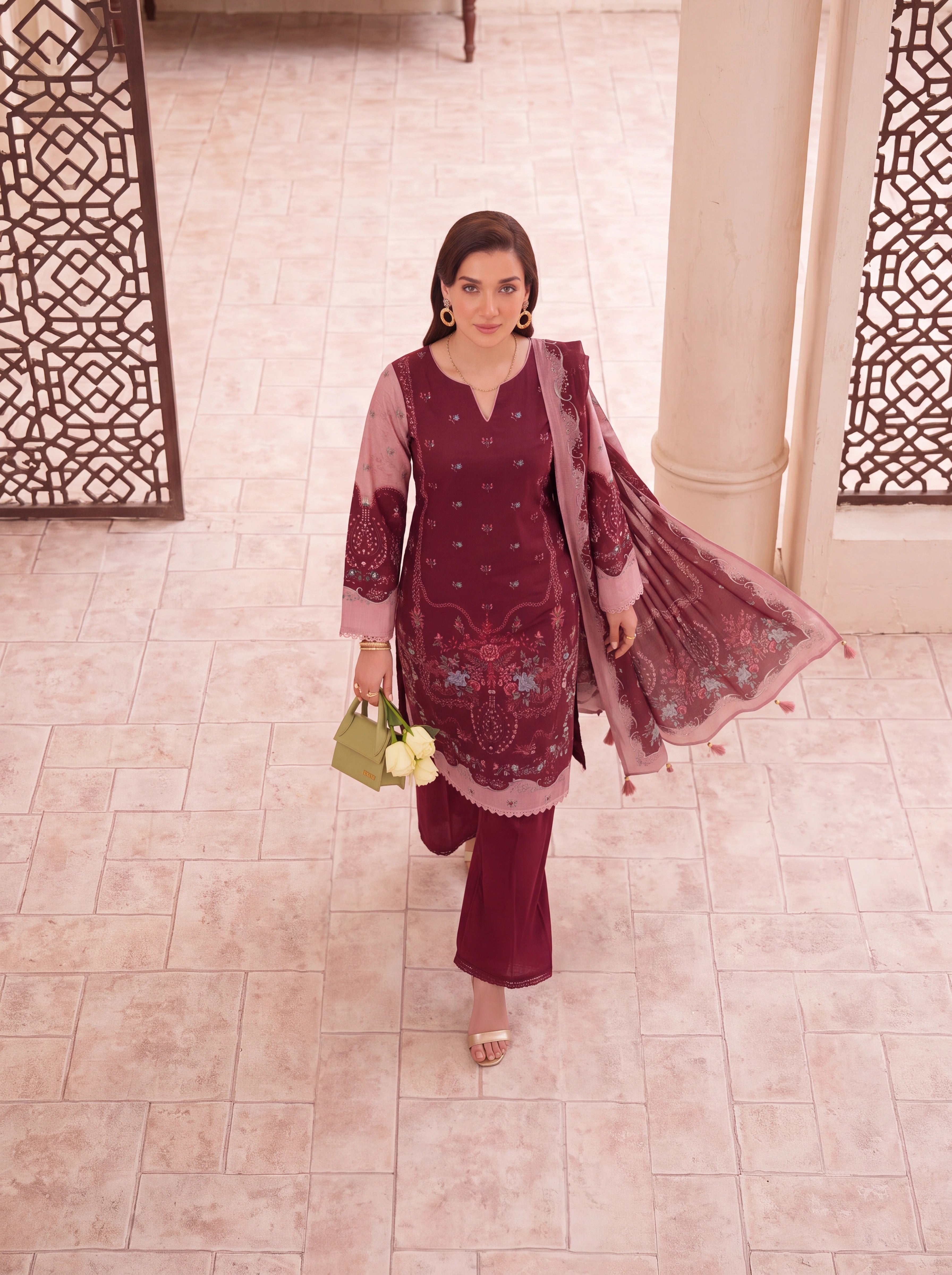 BISMIL 3 PIECE - PRINTED LAWN SUIT Unstitched