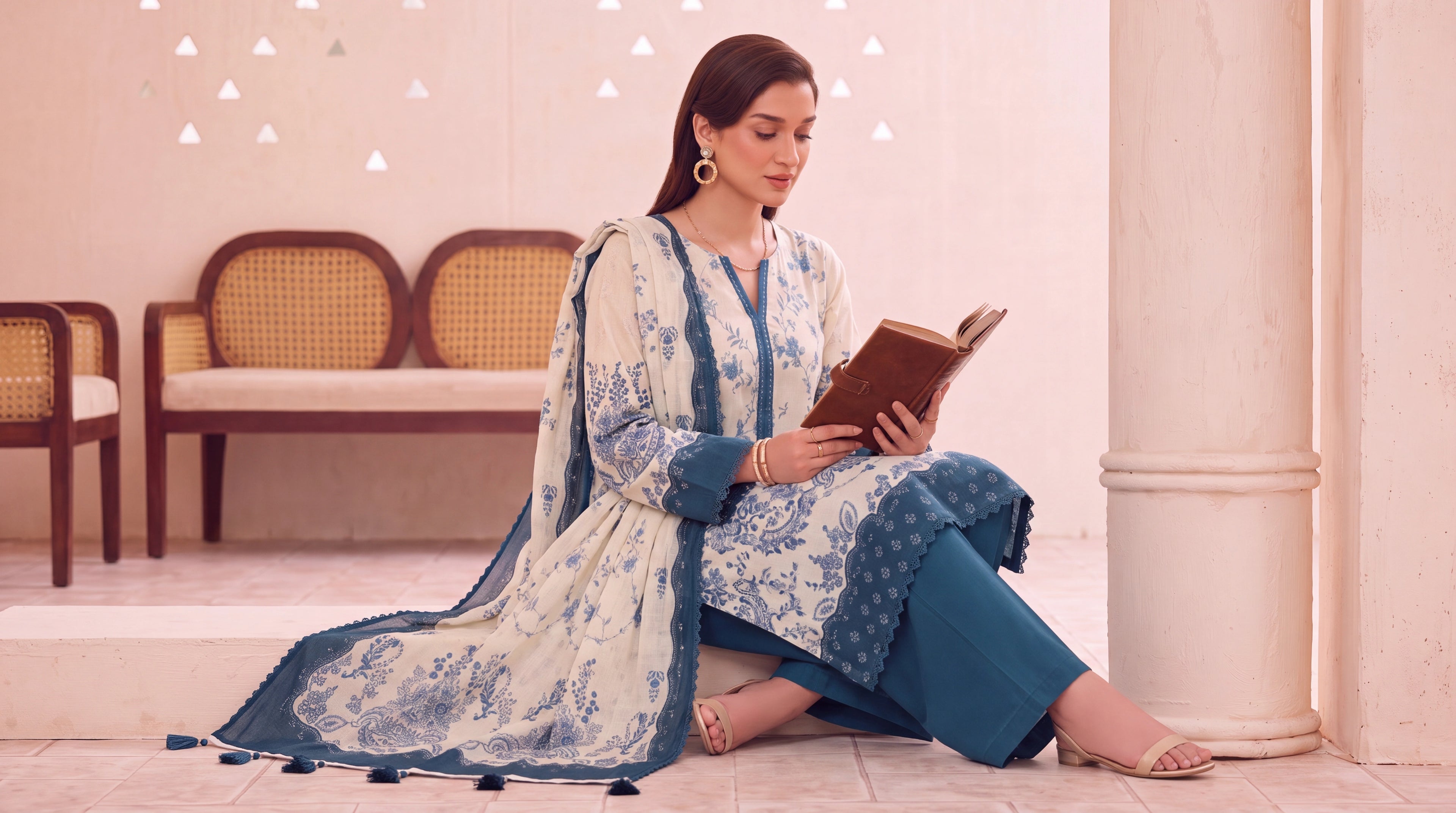 BISMIL 3 PIECE - PRINTED LAWN SUIT Unstitched